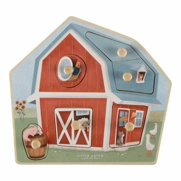 Little Dutch Houten puzzel Little Farm - LD7158