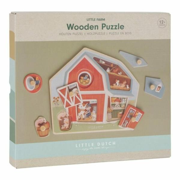 Little Dutch Houten puzzel Little Farm - LD7158 - Afbeelding 3