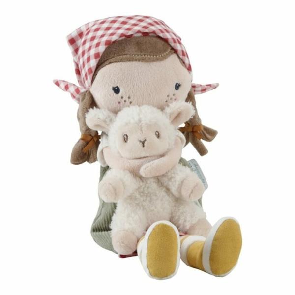 Little Dutch Knuffelpop Boerin Rosa met schaap 35cm - Afbeelding 2