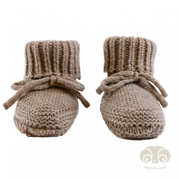 Lodger Babyslofjes Merinowol - Slipper Merino Wool - buffalo