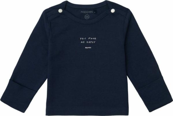Noppies unisex shirt lange mouw Neisse - black iris