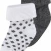 Noppies Sokken (2 paar) Dot - Dark grey melange