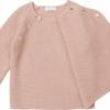 Noppies gebreid vestje Pino met overslaglook - rose smoke - Afbeelding 2