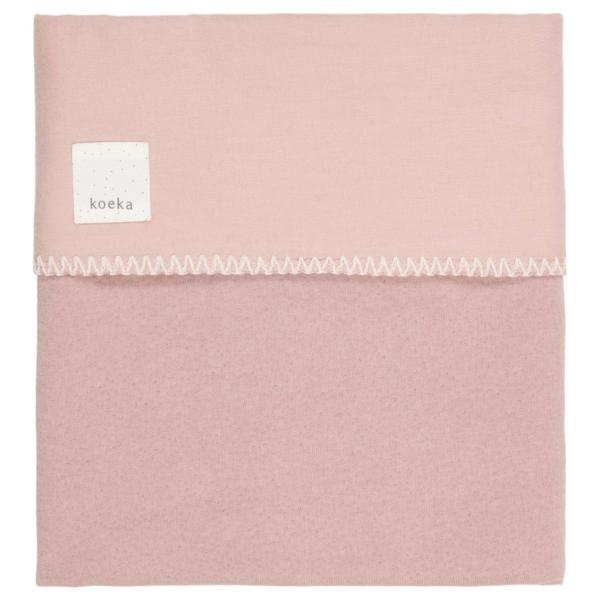 Koeka deken Runa flanel - old pink
