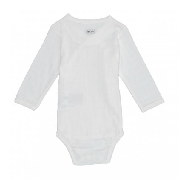 Lodger Romper lange mouw Solid - cloud dancer - Afbeelding 2