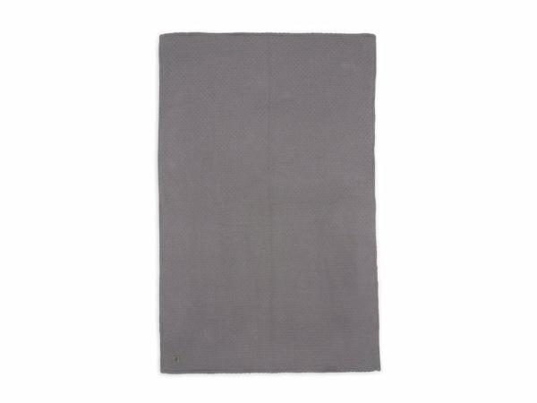 Jollein deken Bliss knit met teddy - storm grey - Afbeelding 2