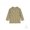 Dirkje jongens baby bio longsleeve zachtgroen leeuw WN1282