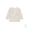 Dirkje jongens baby bio longsleeve off white bruin gestreept WN1283 - Afbeelding 2