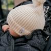 Lodger  Babymuts Hatter Merino Wool - Birch - Afbeelding 3