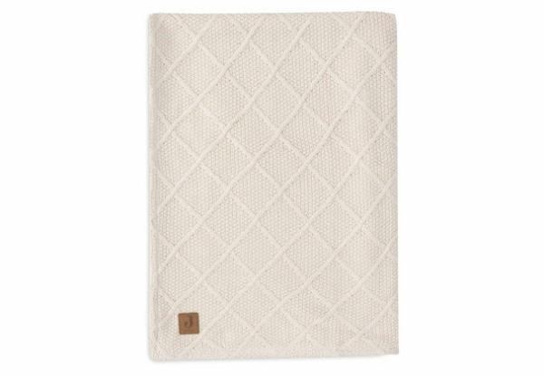 Jollein Deken  Check Knit - Oatmeal / Teddy Fleece - Afbeelding 8