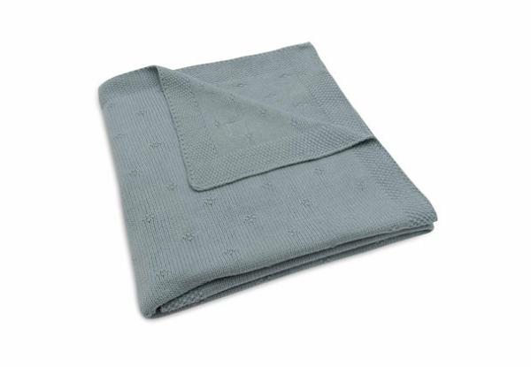Jollein Deken Wieg Cosy Knit - Sea green