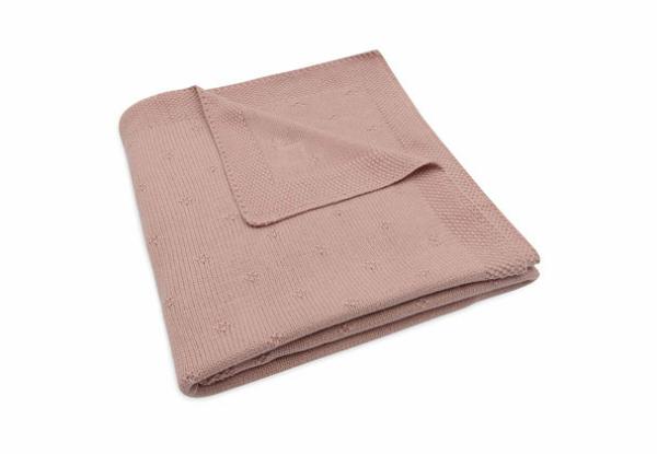 Jollein Deken Wieg Cosy Knit - Wild Rose