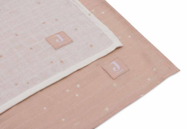Jollein Hydrofiele Doek Large 115x115cm Twinkling - Wild Rose - 2 Stuks - Afbeelding 2