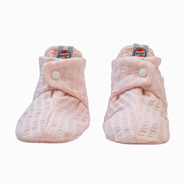 Lodger Luchtige katoenen slofjes Slipper Seersucker - Tan roze