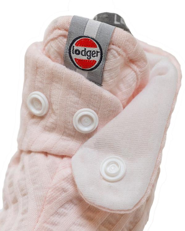 Lodger Luchtige katoenen slofjes Slipper Seersucker - Tan roze - Afbeelding 4