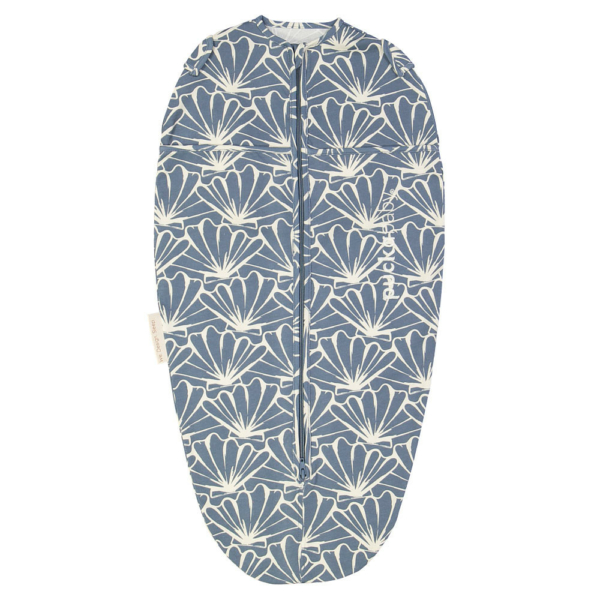 Puckababy The Original Mini baby inbakerdoek (3-6mnd) - sheashell - blue denim