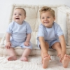 Feetje Summer Special shortama Pyjama wafel - Babyblue - Afbeelding 2