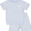 Feetje Summer Special shortama Pyjama wafel - Babyblue