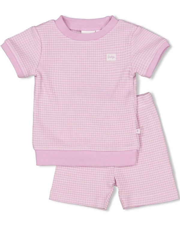 Feetje Summer Special shortama Pyjama wafel - Lila