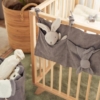 Jollein boxopbergzak corduroy - storm grey - Afbeelding 2