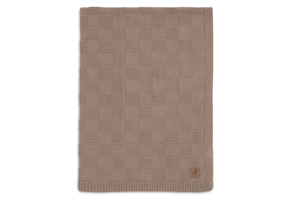Jollein Deken - Box Knit - GOTS - Milky Coffee - Afbeelding 4