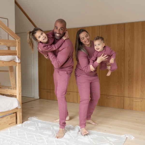 Feetje Pyjama wafel XS-S-M-L-XL - berry