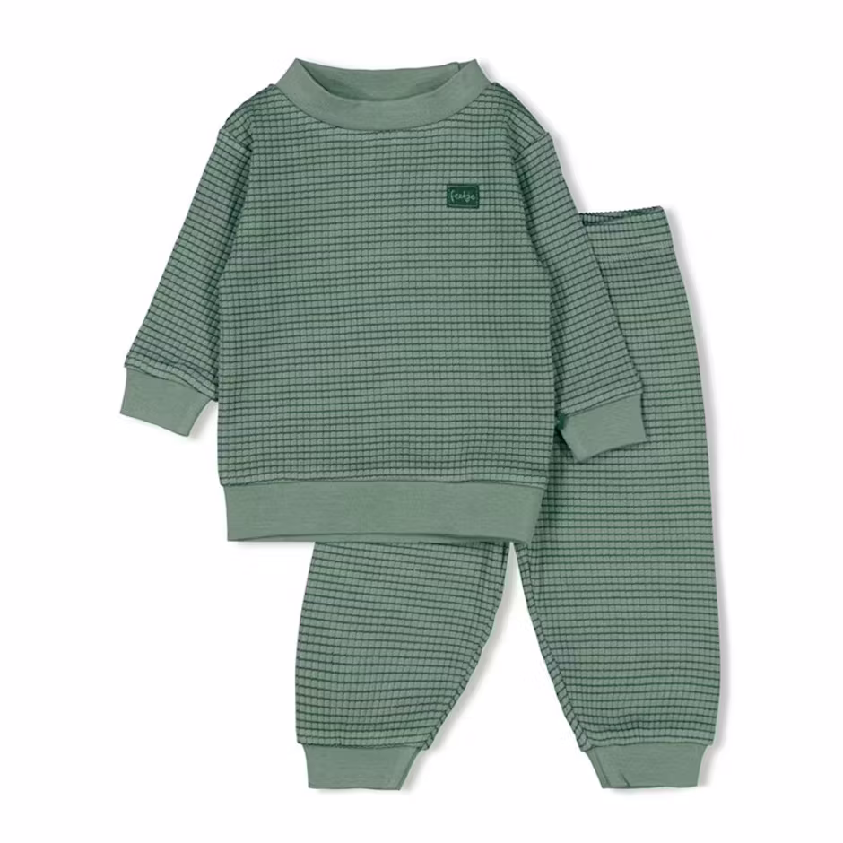 Feetje Pyjama wafel - sea green