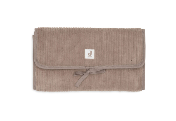 Jollein  Verschoningsmat met Opbergvakken - Cloudy Rib - Milky Coffee