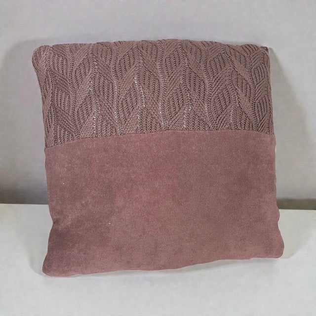 Jollein kussenhoes Spring knit 45x45 incl. binnenkussen - chestnut