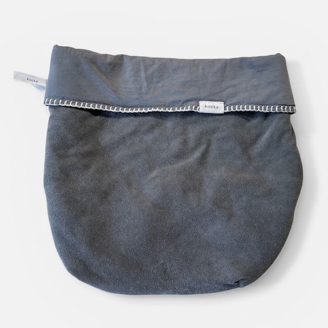 Koeka deken voor autostoel / babydekje - badstof - grey
