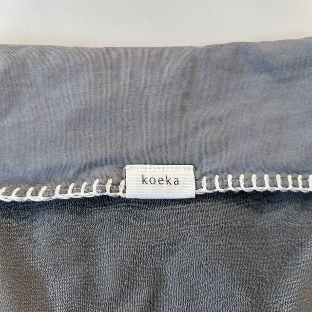 Koeka deken voor autostoel / babydekje - badstof - grey - Afbeelding 2