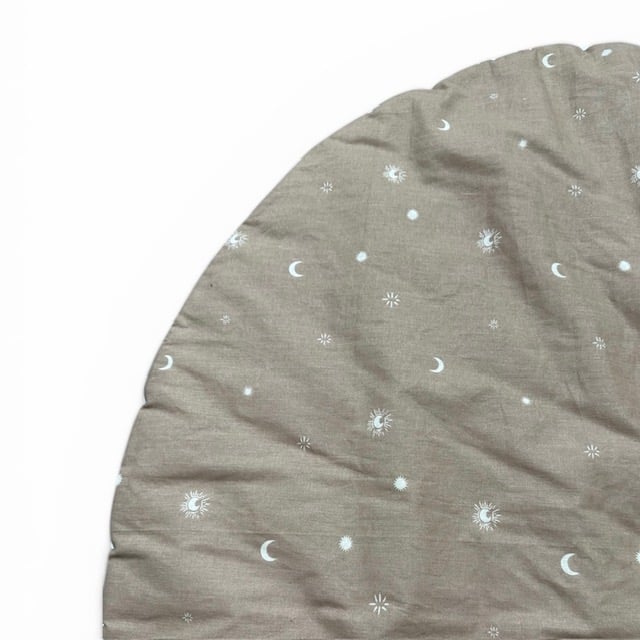 Jollein Boxkleed rond 95cm - Stargaze - biscuit - Afbeelding 3