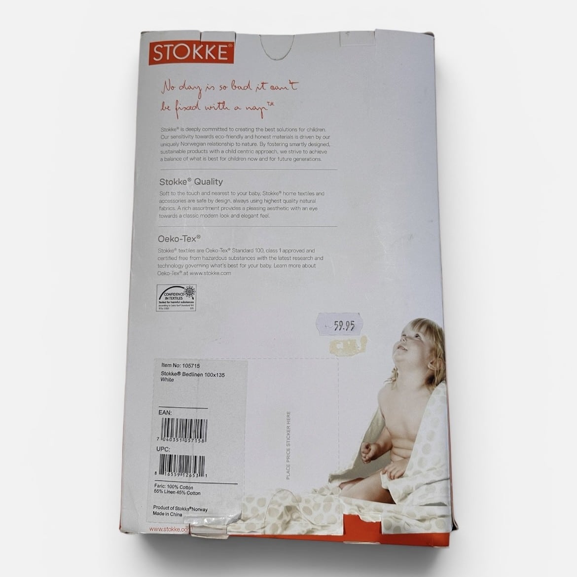 Stokke Dekbedovertrek met sloop 100x135cm - hearts - Afbeelding 2