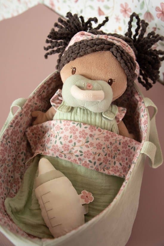 Little Dutch Babypop Evi (35cm) in mandje - LD4678 - Afbeelding 3