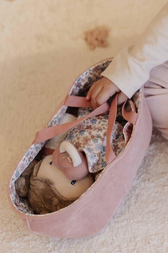 Little Dutch Babypop Rosa (35cm) in mandje - LD4677 - Afbeelding 3