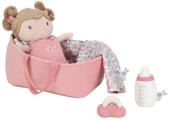 Little Dutch Babypop Rosa (35cm) in mandje - LD4677